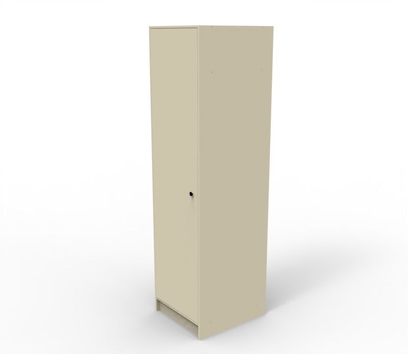 Tall Cabinet Low-poly 3D model_2