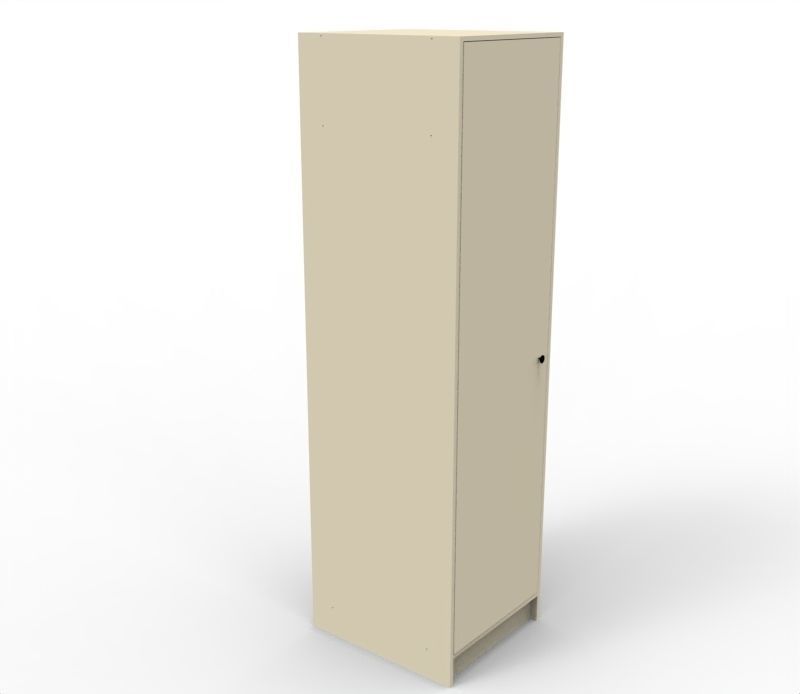 Tall Cabinet Low-poly 3D model_3