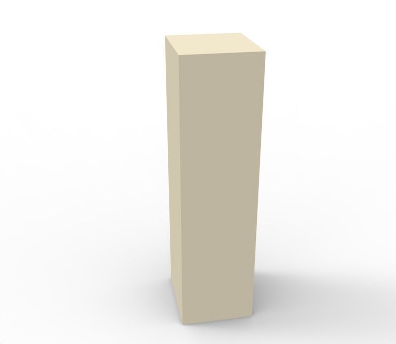 Tall Cabinet Low-poly 3D model_1