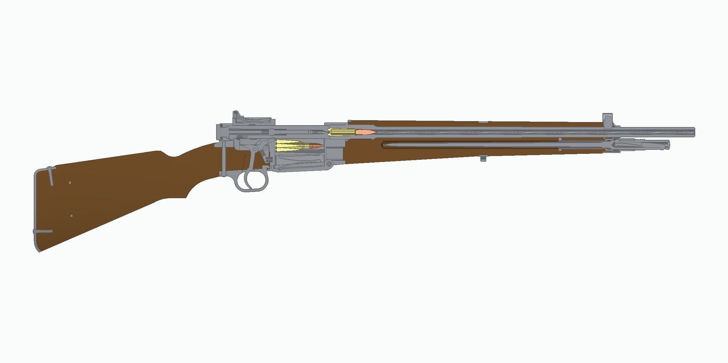 MAS-36 luftwaffe rifle 3D model_19
