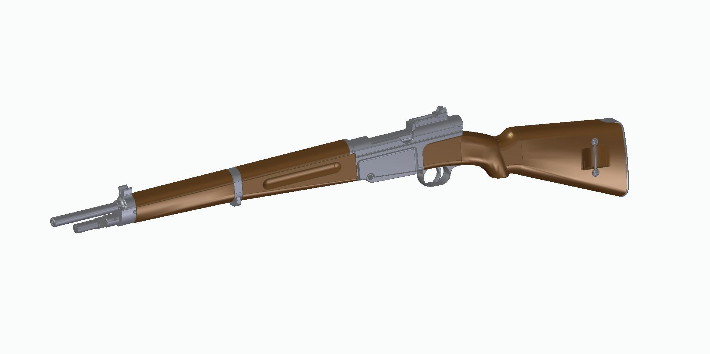 MAS-36 luftwaffe rifle 3D model_2