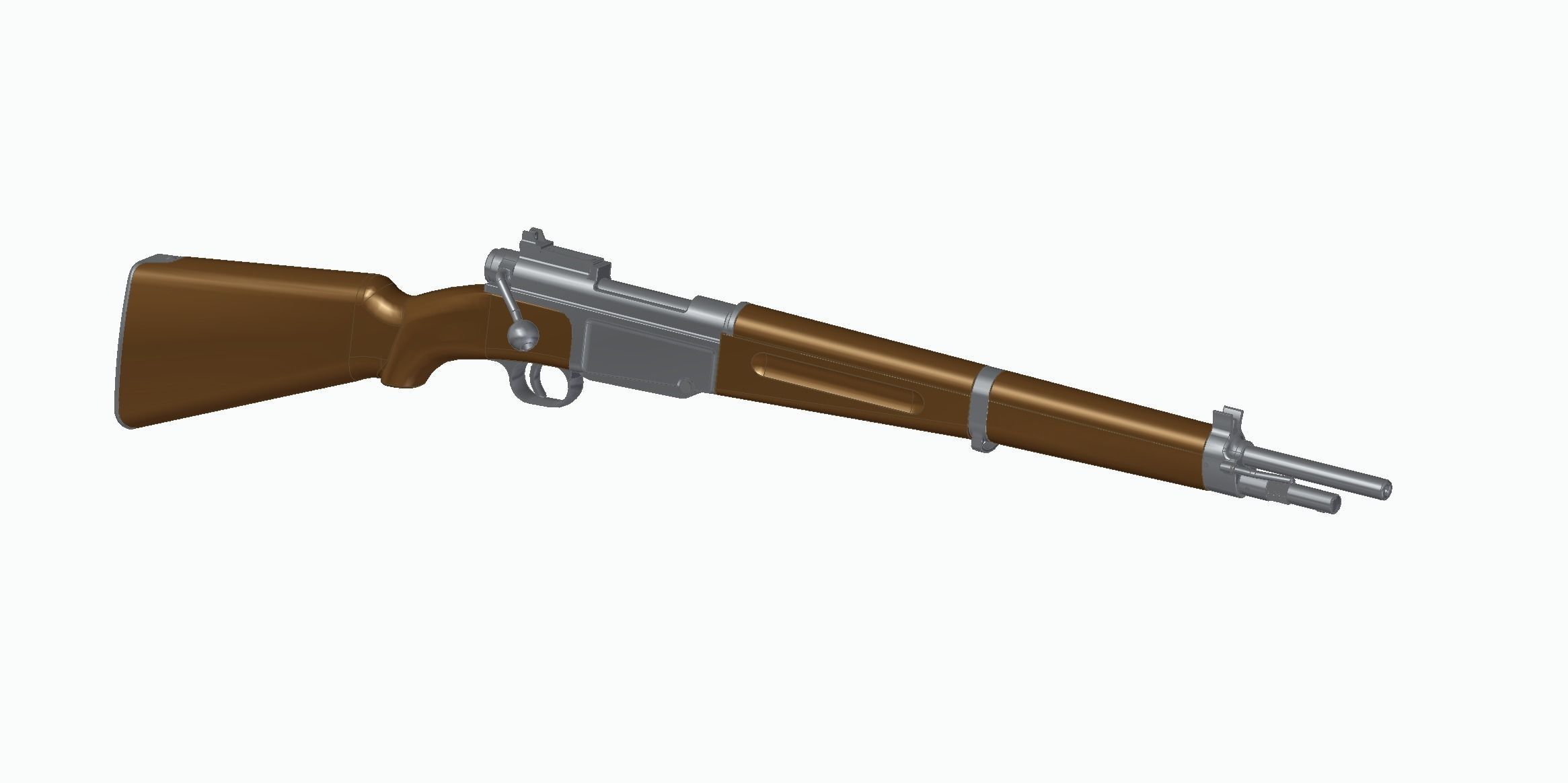 MAS-36 luftwaffe rifle 3D model_4