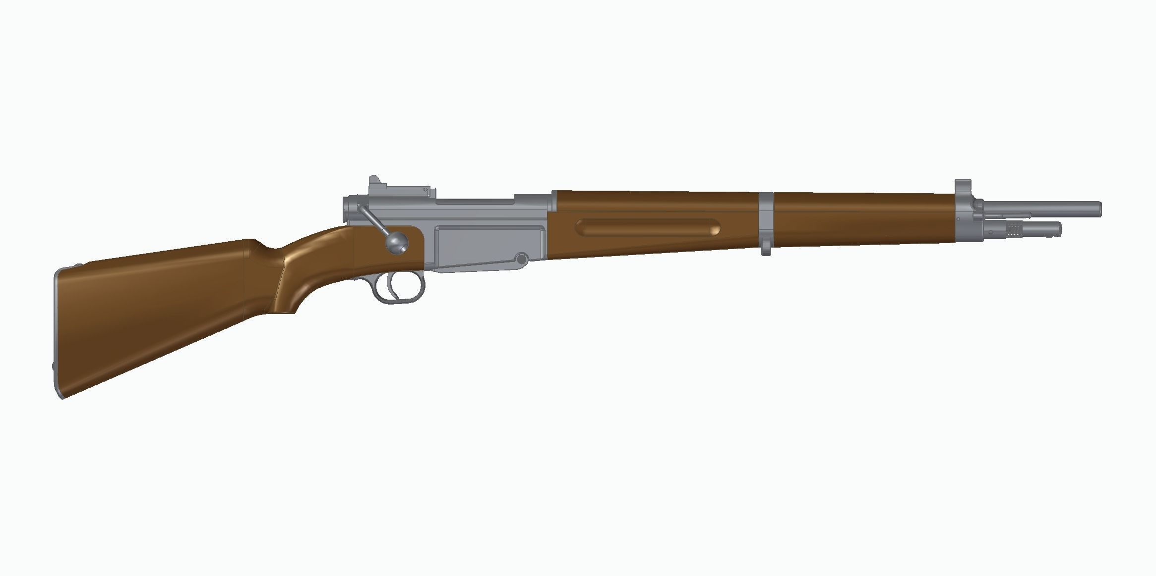 MAS-36 luftwaffe rifle 3D model_1