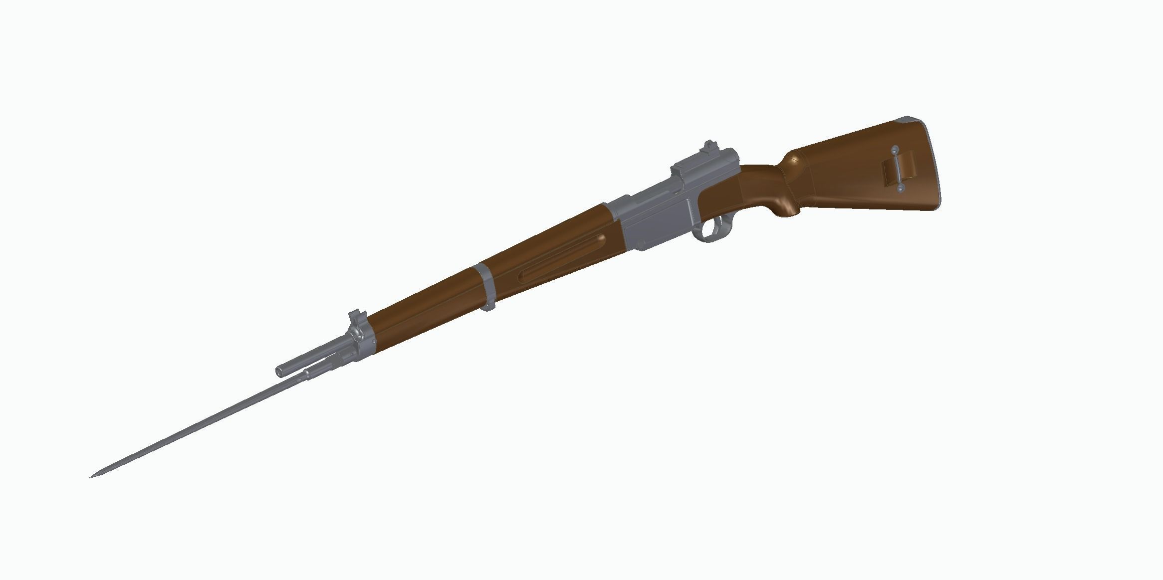 MAS-36 luftwaffe rifle 3D model_7
