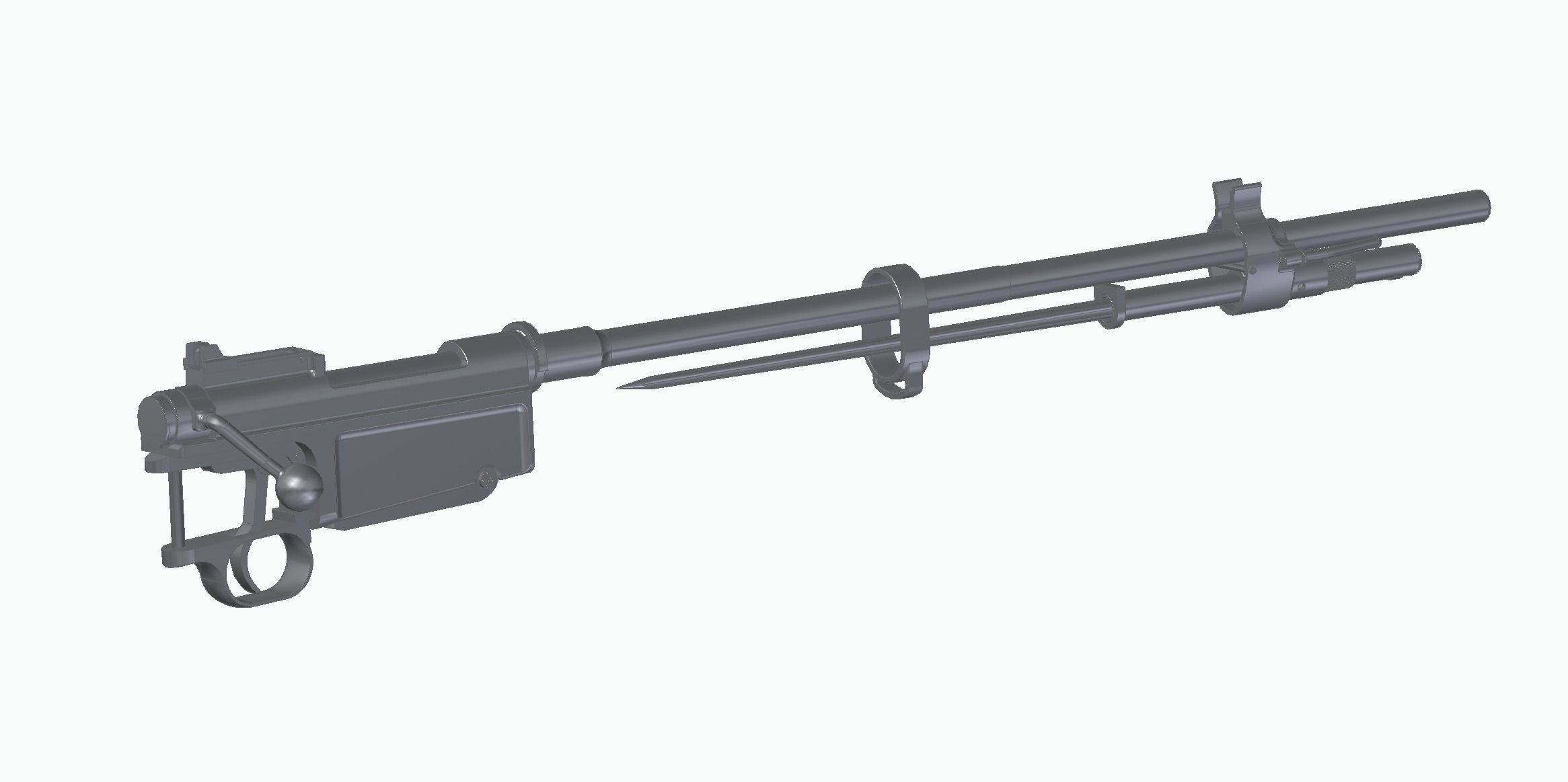 MAS-36 luftwaffe rifle 3D model_18