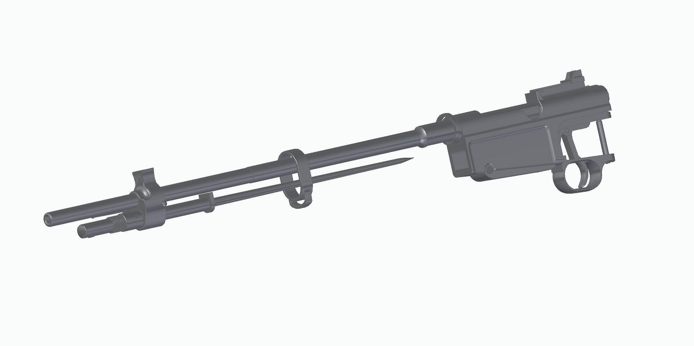 MAS-36 luftwaffe rifle 3D model_17
