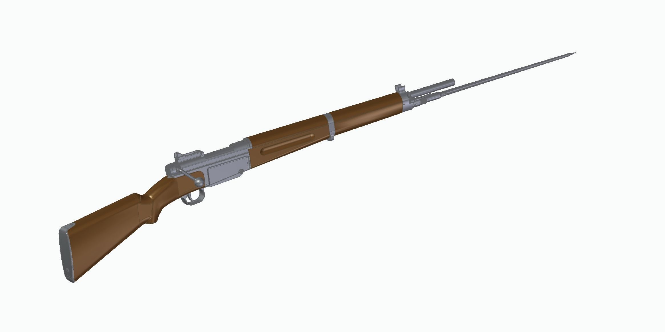 MAS-36 luftwaffe rifle 3D model_8