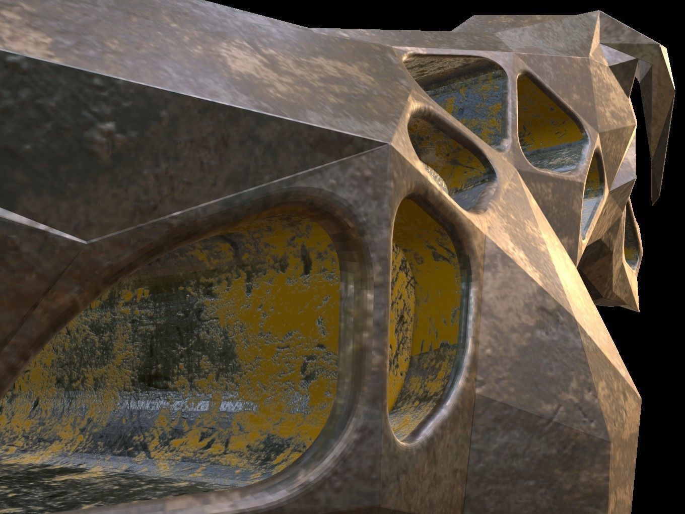 Steampunk English Mastiff Low-poly 3D model_10