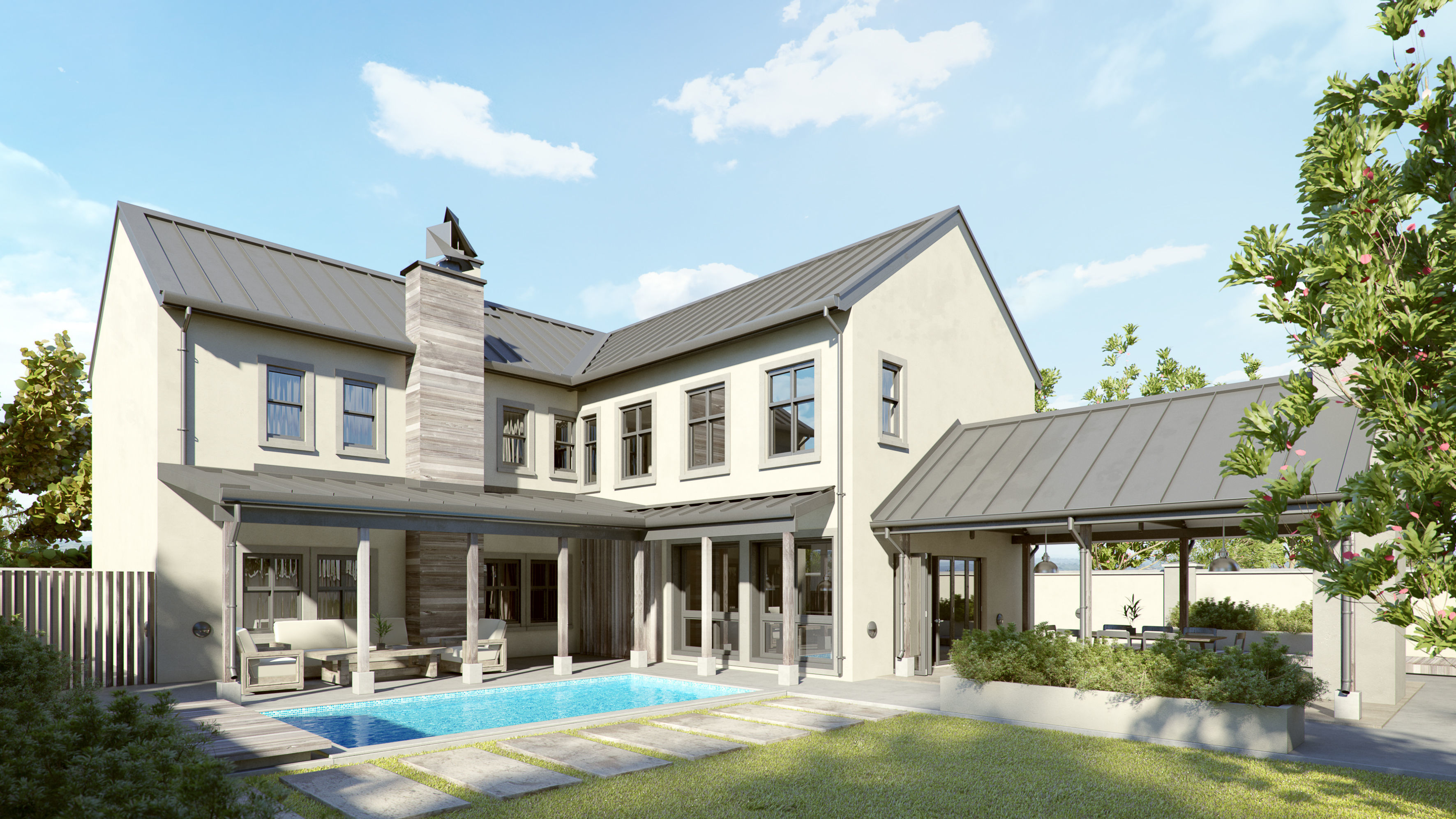 Set 3 - VRay C4D - 4 x Exterior Scenes 3D Model Collection_11