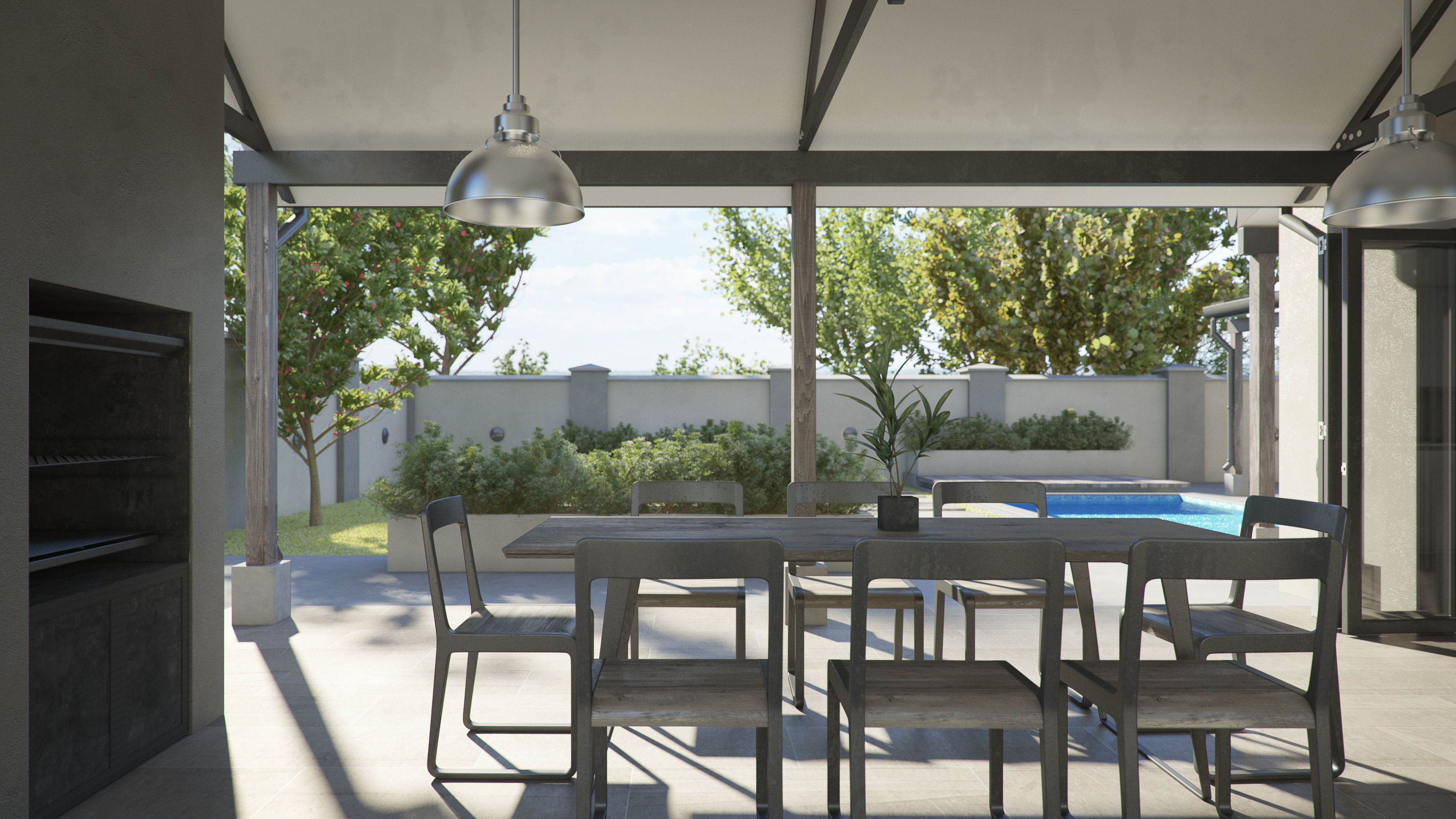 Set 3 - VRay C4D - 4 x Exterior Scenes 3D Model Collection_12