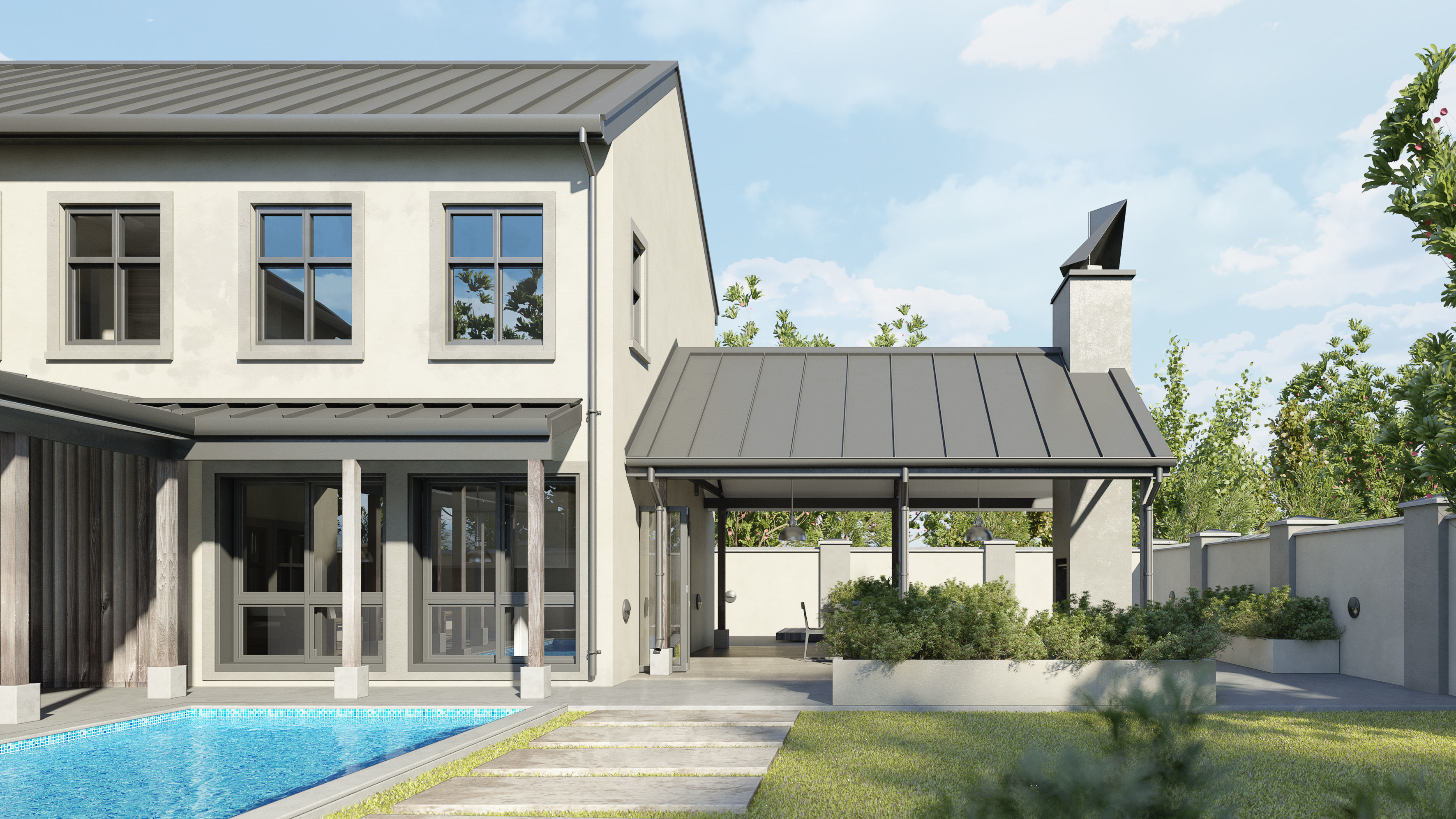 Set 3 - VRay C4D - 4 x Exterior Scenes 3D Model Collection_13