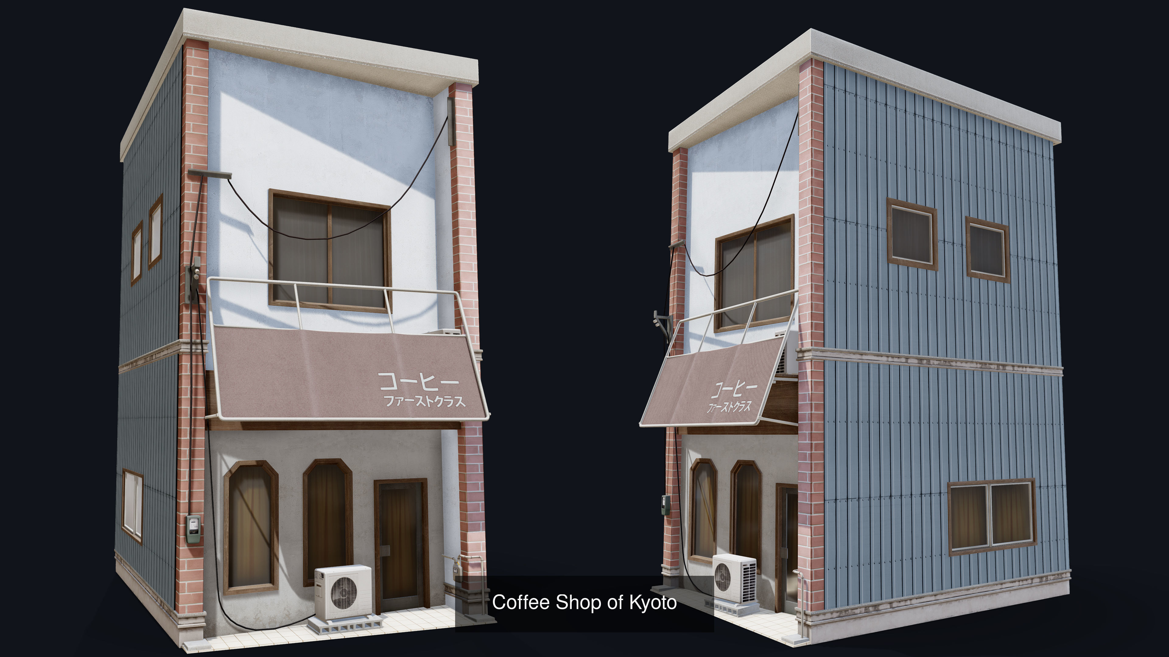 Japanese House Package 3D Model Collection_6