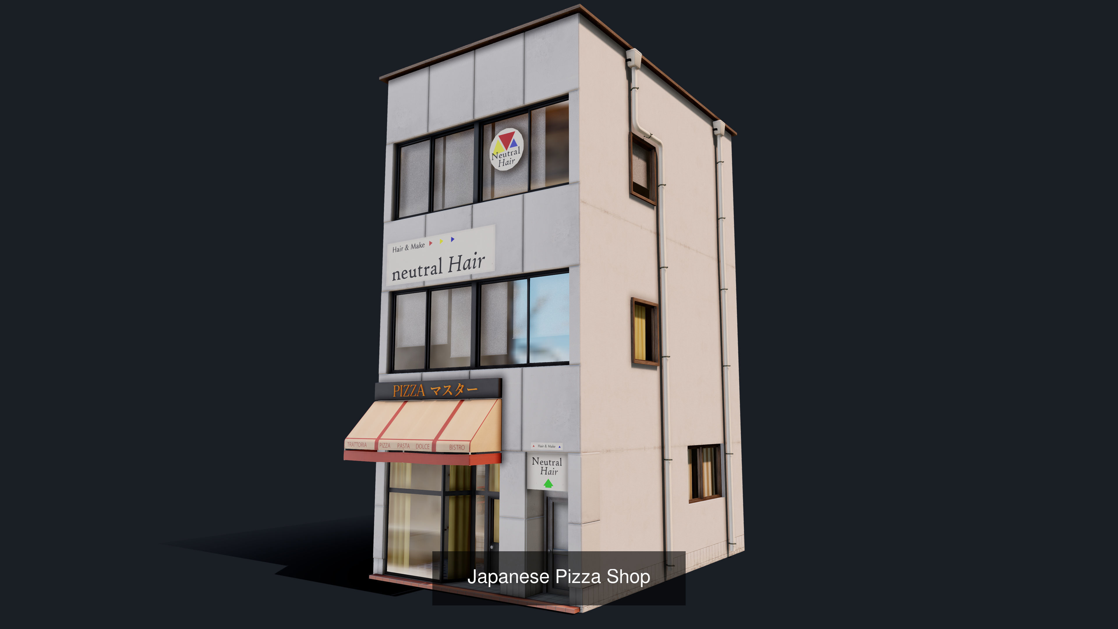 Japanese House Package 3D Model Collection_7