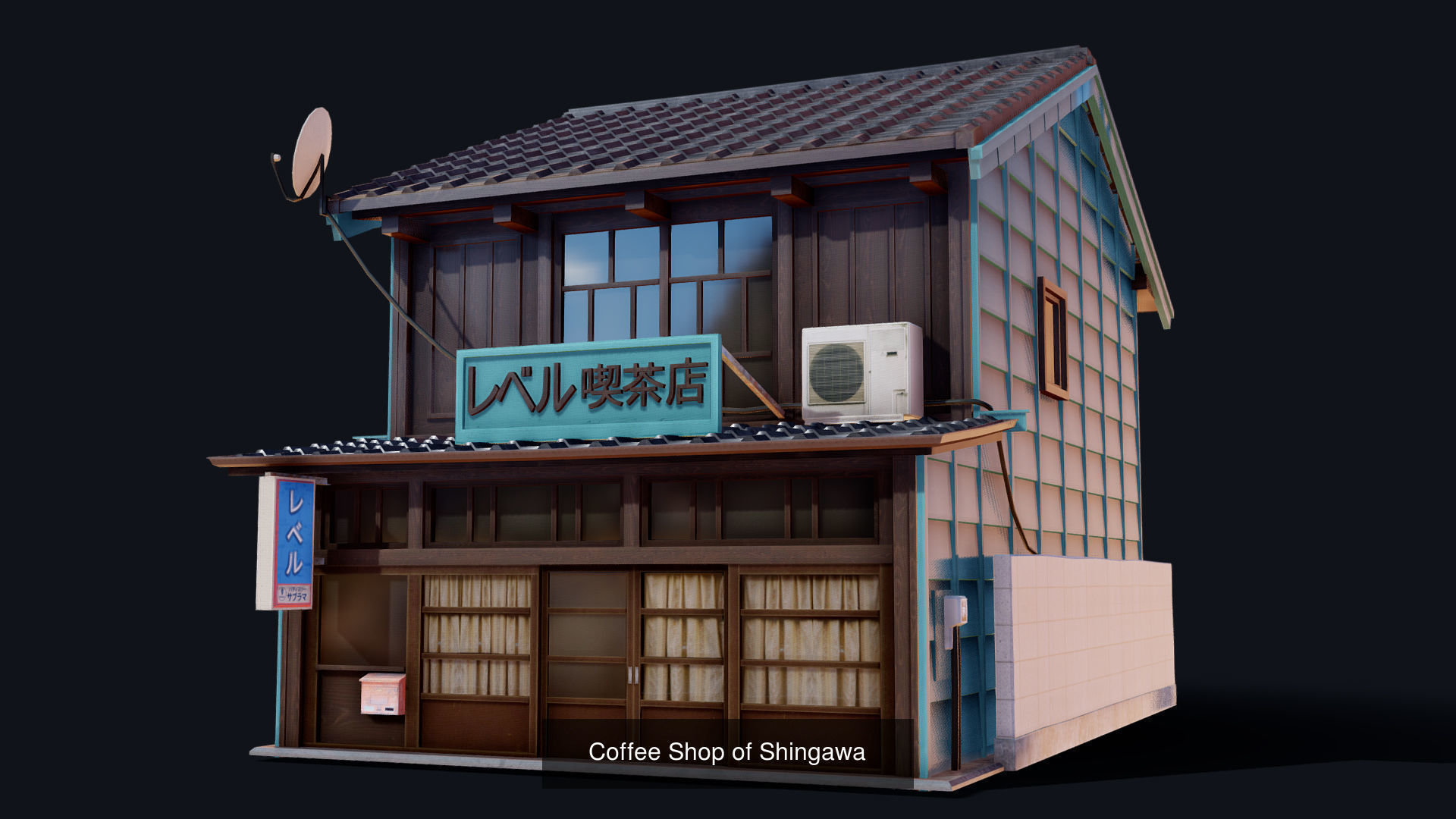 Japanese House Package 3D Model Collection_5