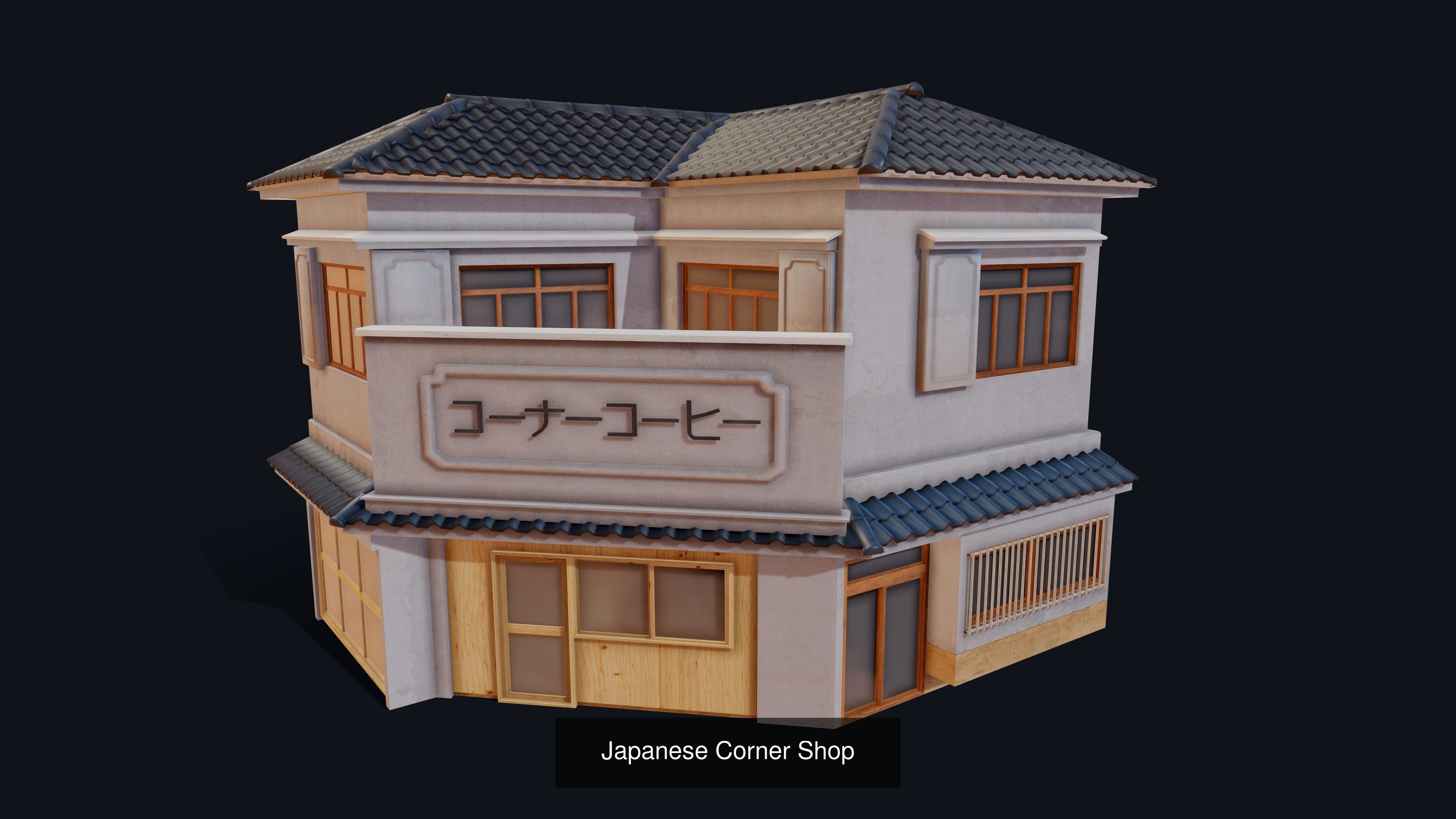 Japanese House Package 3D Model Collection_10