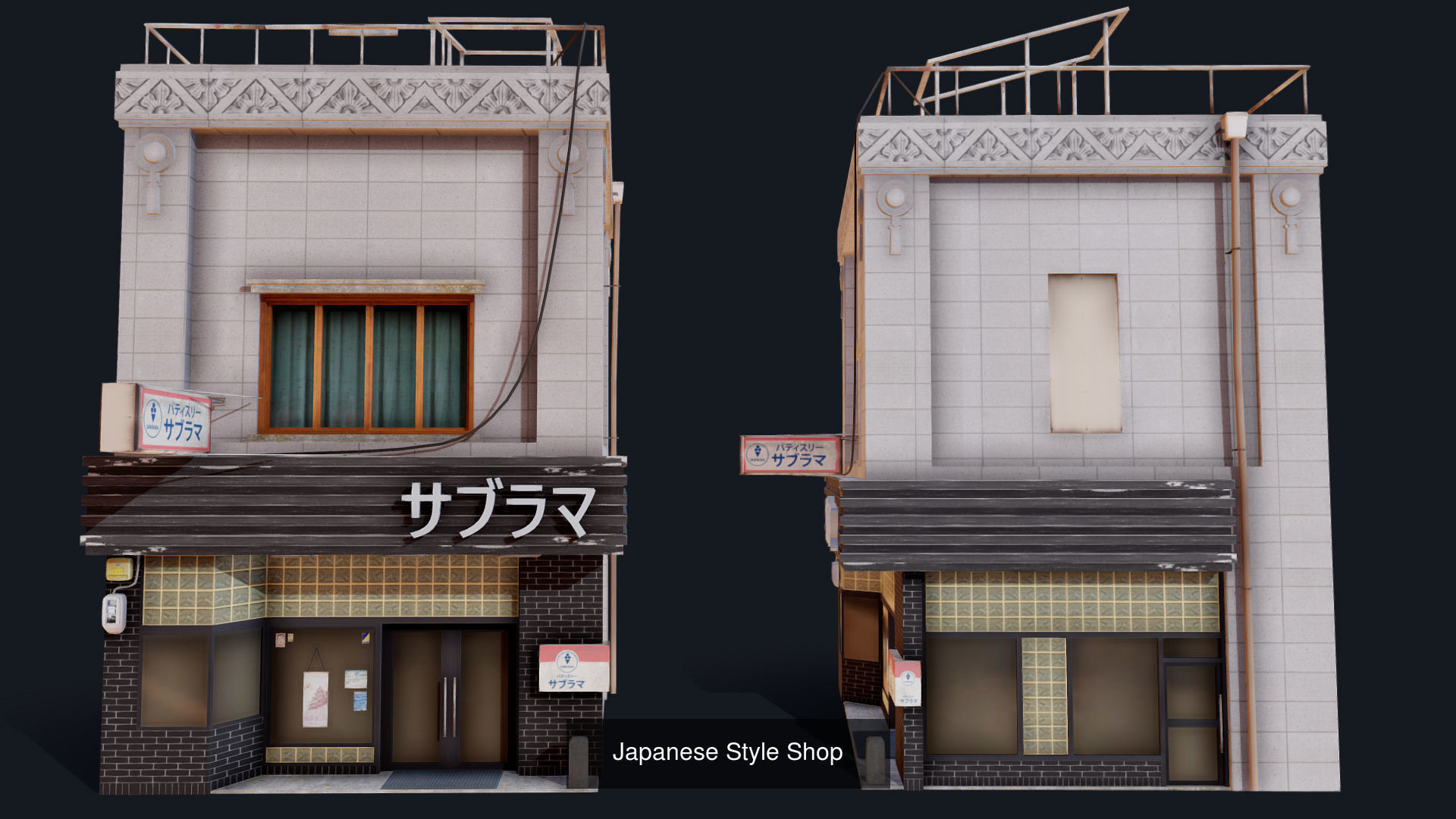 Japanese House Package 3D Model Collection_4