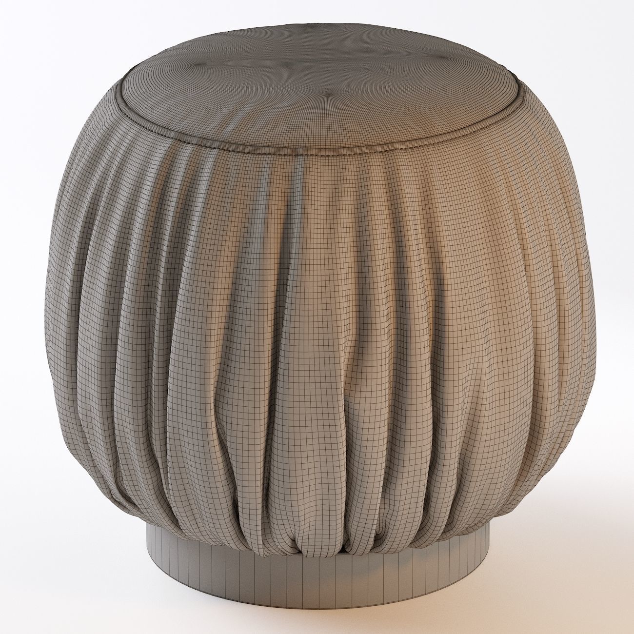 Batista   Round Cocktail Ottoman Version 3D model_5