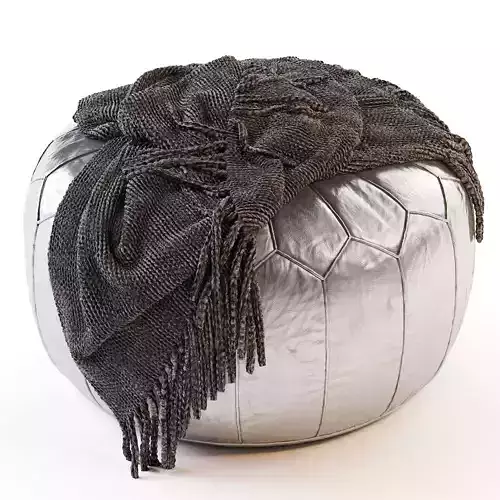 Simplihome Charlize Round Pouf