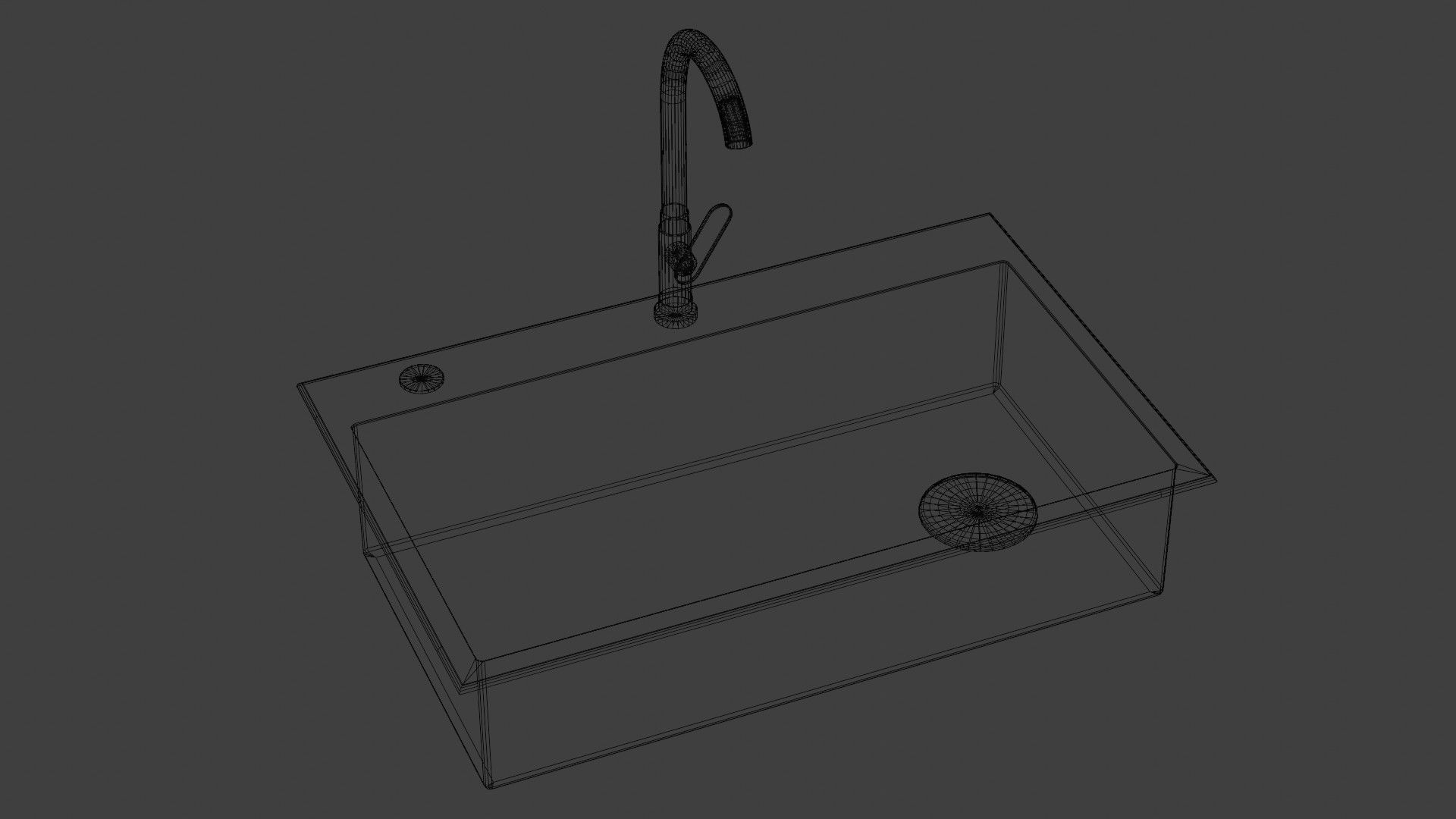 Kitchen Sink 3D Model Low-poly 3D model_4