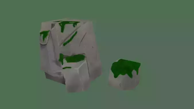 Stylized hand paint rock set free sample