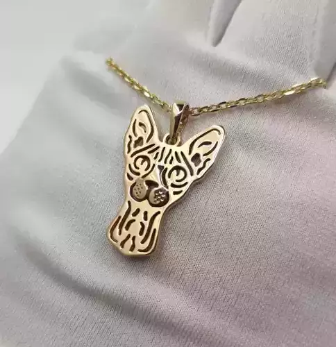 pendant cat 3D print model