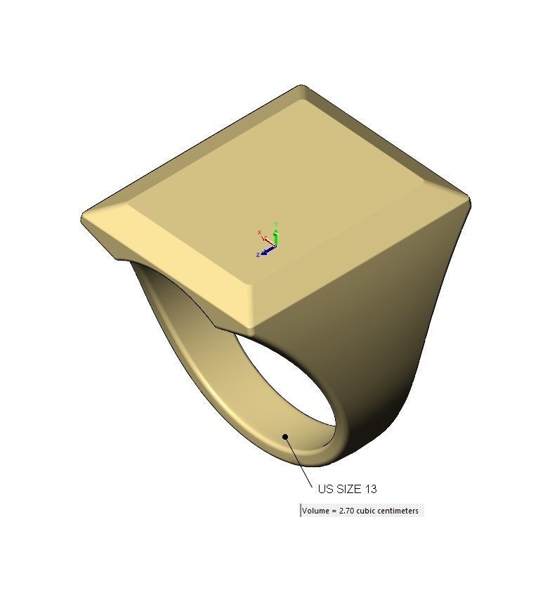 Large chunky rectangular signet ring US size 7to13 3D print model_15