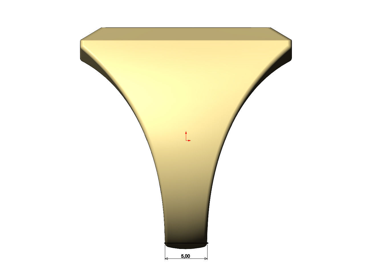 Large chunky rectangular signet ring US size 7to13 3D print model_7