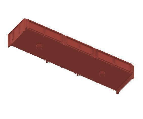 OO Model Railway BR OCA Ballast Wagon 3D print model_10