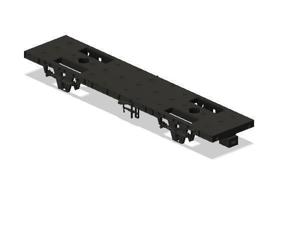 OO Model Railway BR OCA Ballast Wagon 3D print model_7