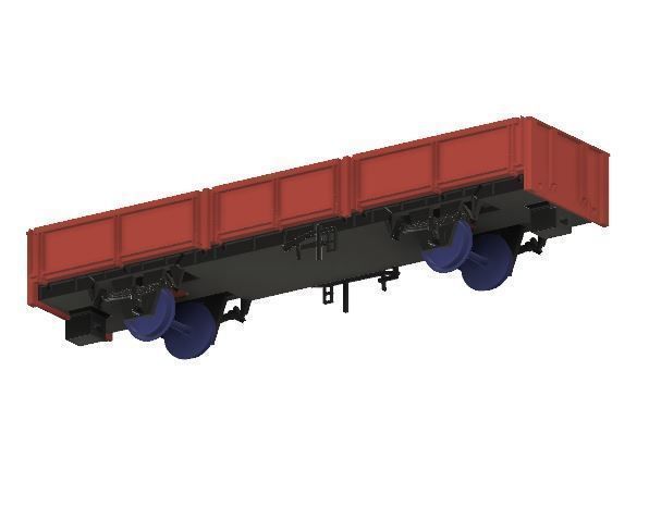 OO Model Railway BR OCA Ballast Wagon 3D print model_4