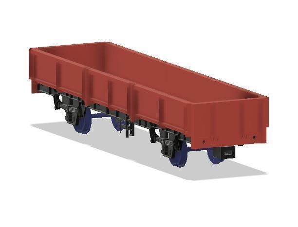 OO Model Railway BR OCA Ballast Wagon 3D print model_2