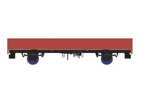 OO Model Railway BR OCA Ballast Wagon 3D print model_5