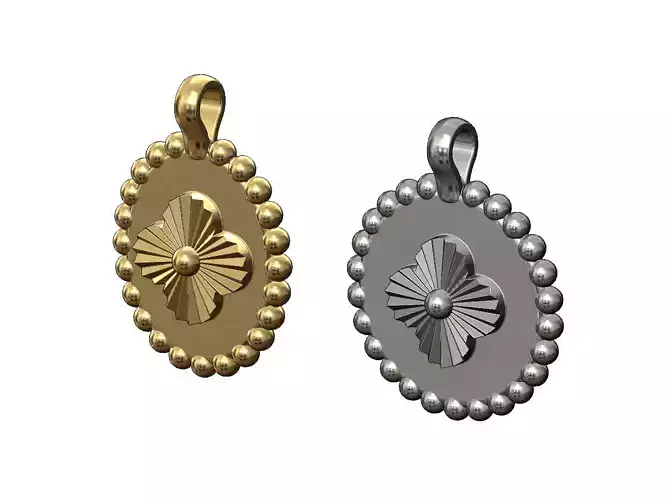 Blossom ornament pendant and charm