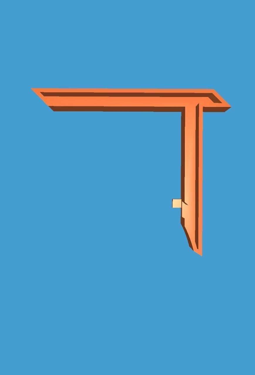 Bengali Alphabet Cast your own LETTERS Easy to cast puzzle fit 3D model_8