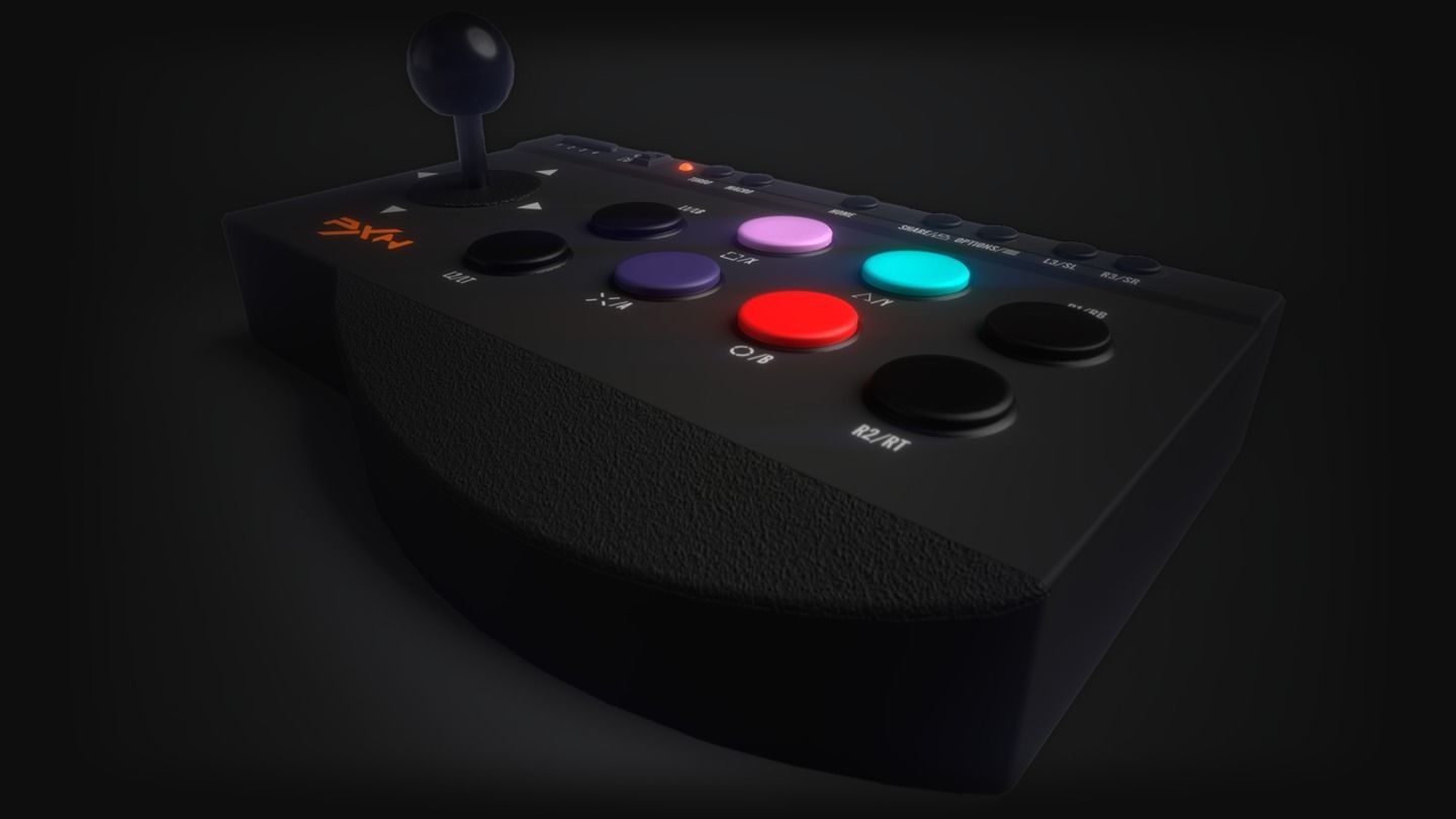Arcade Stick PXN Free low-poly 3D model_2