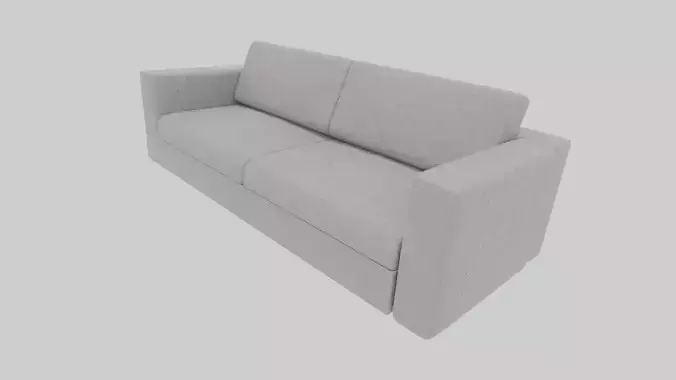 Simple Light Gray Sofa