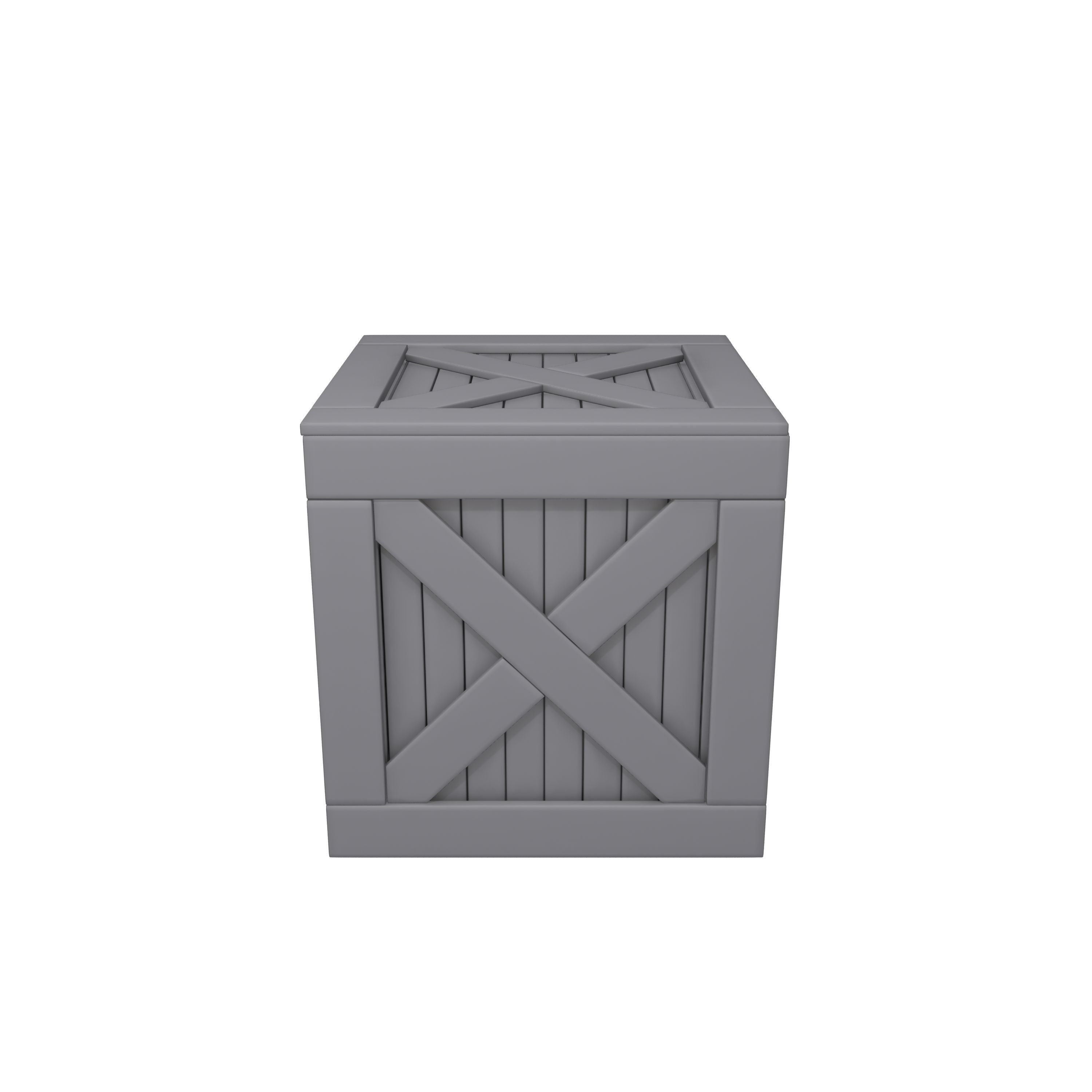 Wooden box 3D model_9