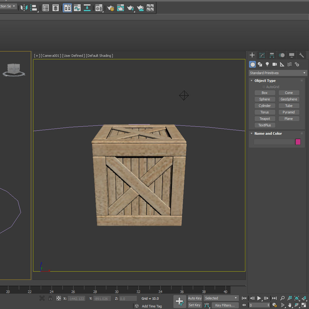 Wooden box 3D model_16