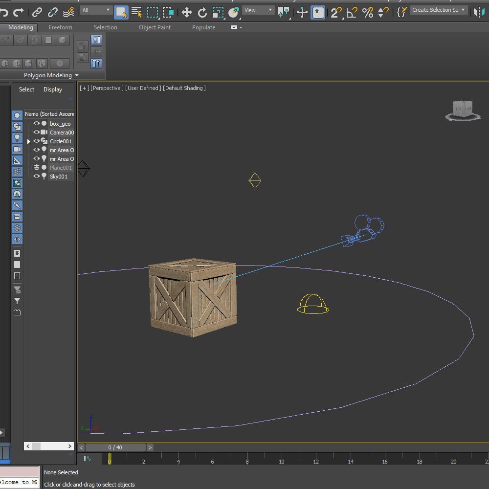 Wooden box 3D model_15