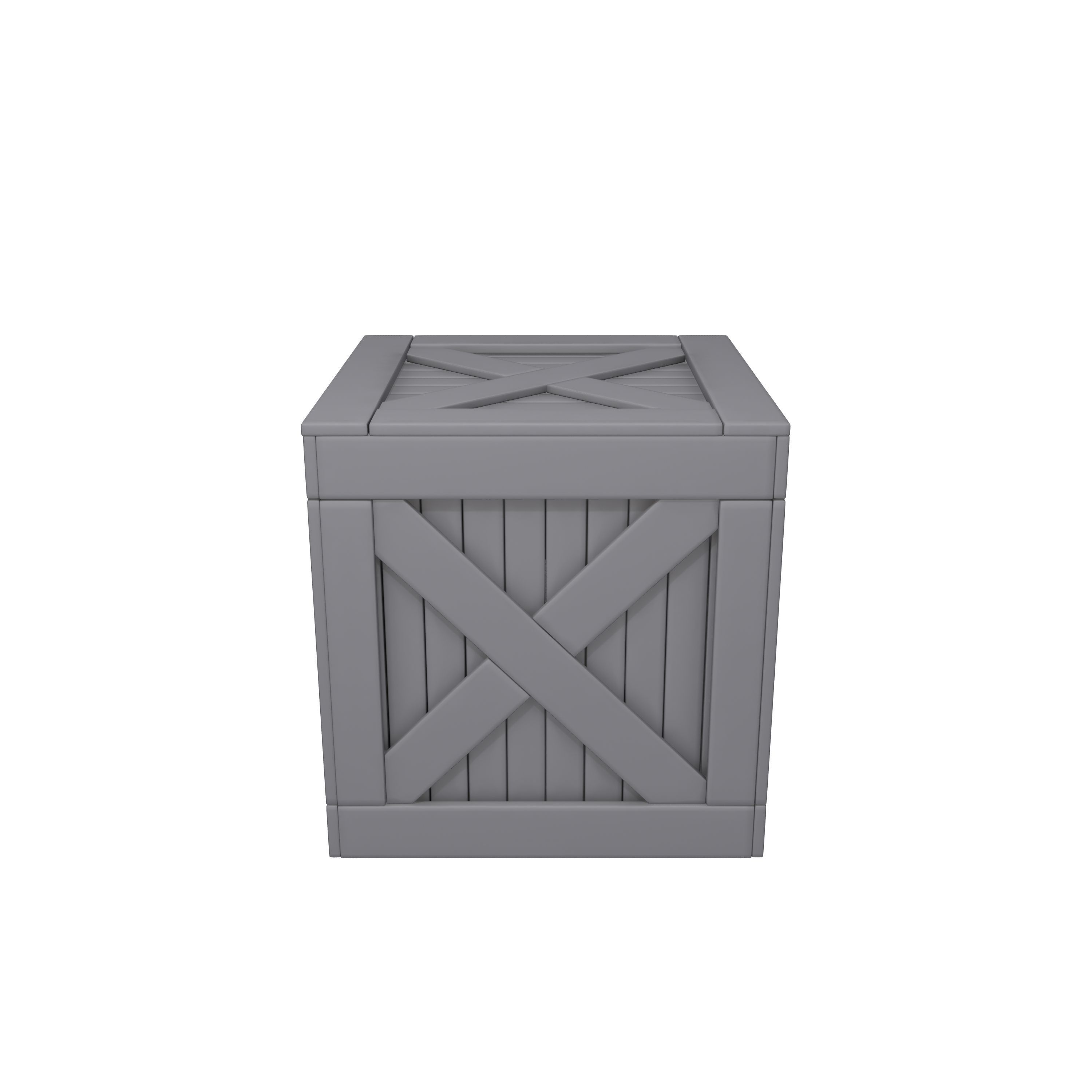 Wooden box 3D model_10