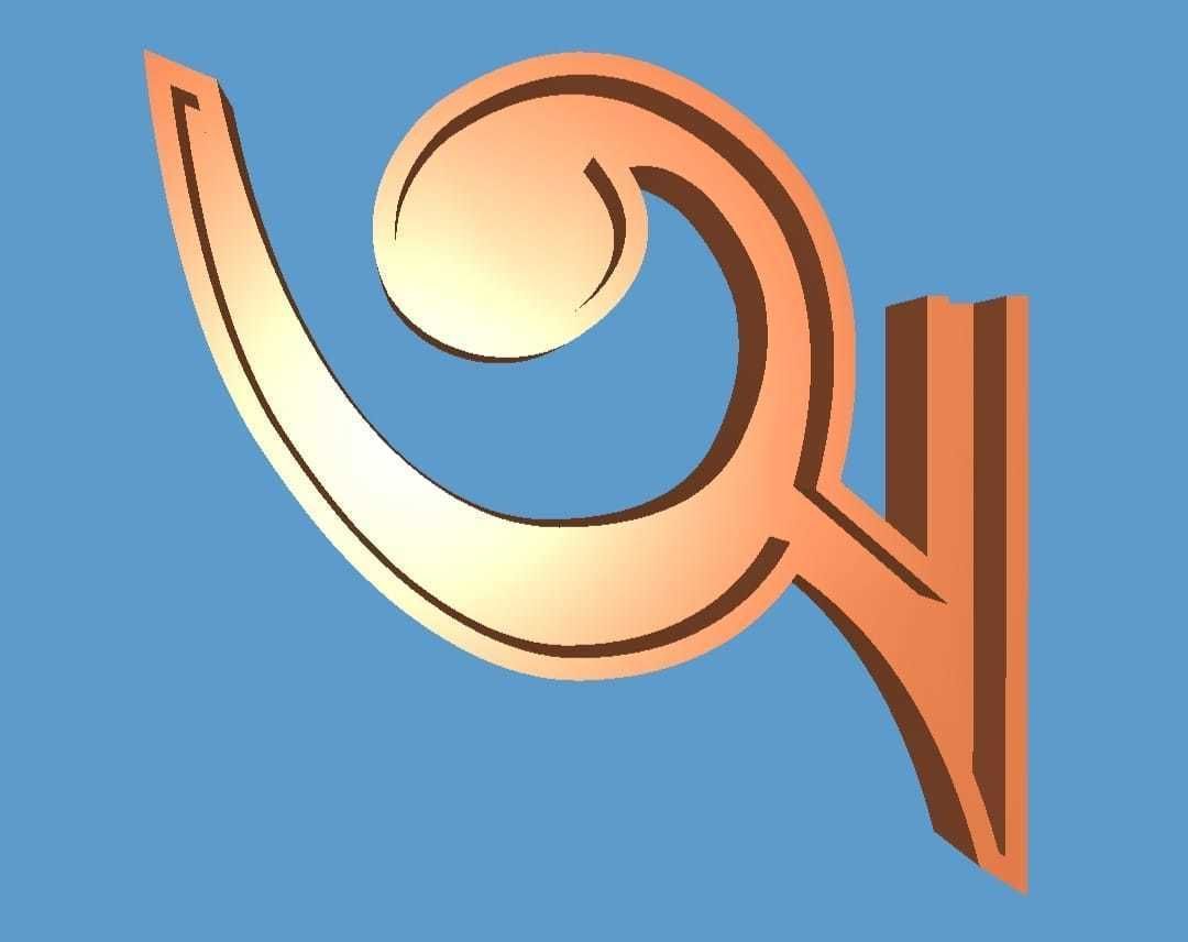 Bengali Alphabet Cast Your Own LETTERS Easy To Cast Puzzle Fit 3D model_2