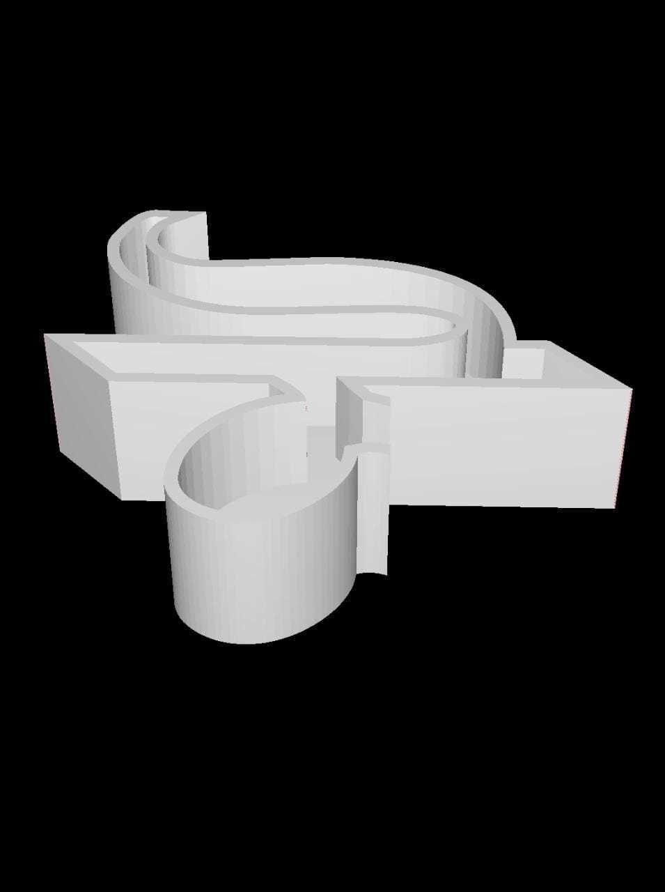 Bengali Alphabet Cast Your Own LETTERS Easy To Cast Puzzle Fit 3D model_3