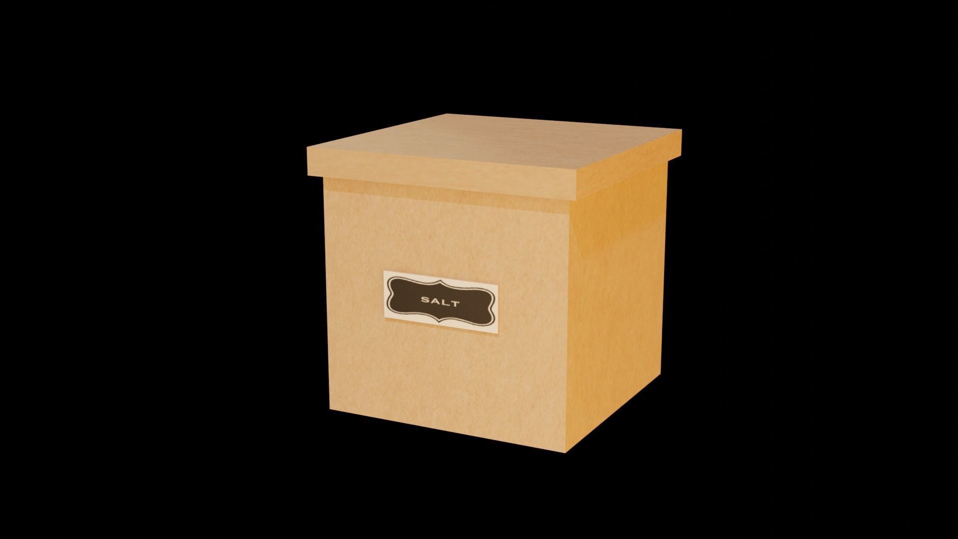carton box 3D model_4
