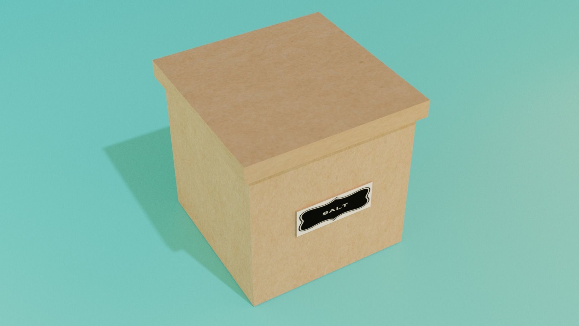 carton box 3D model_1
