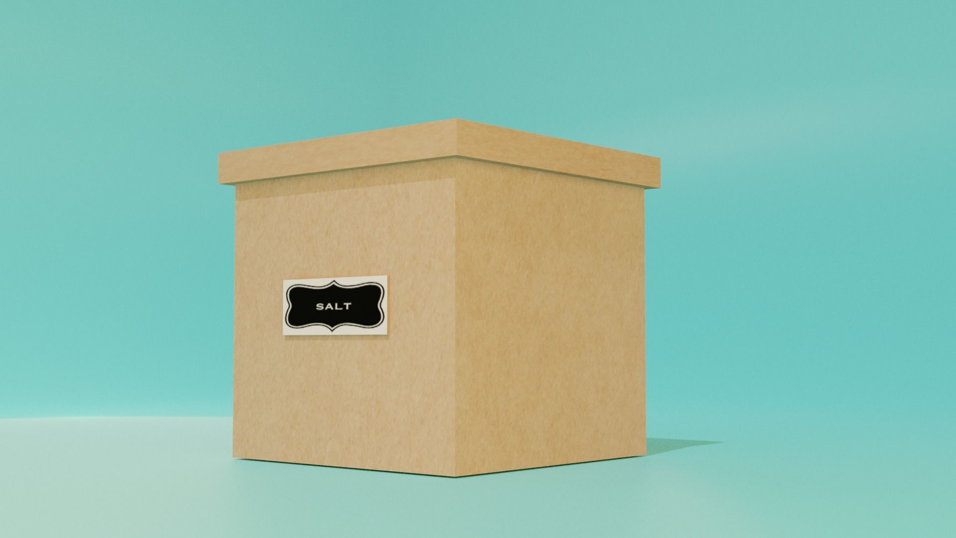 carton box 3D model_0