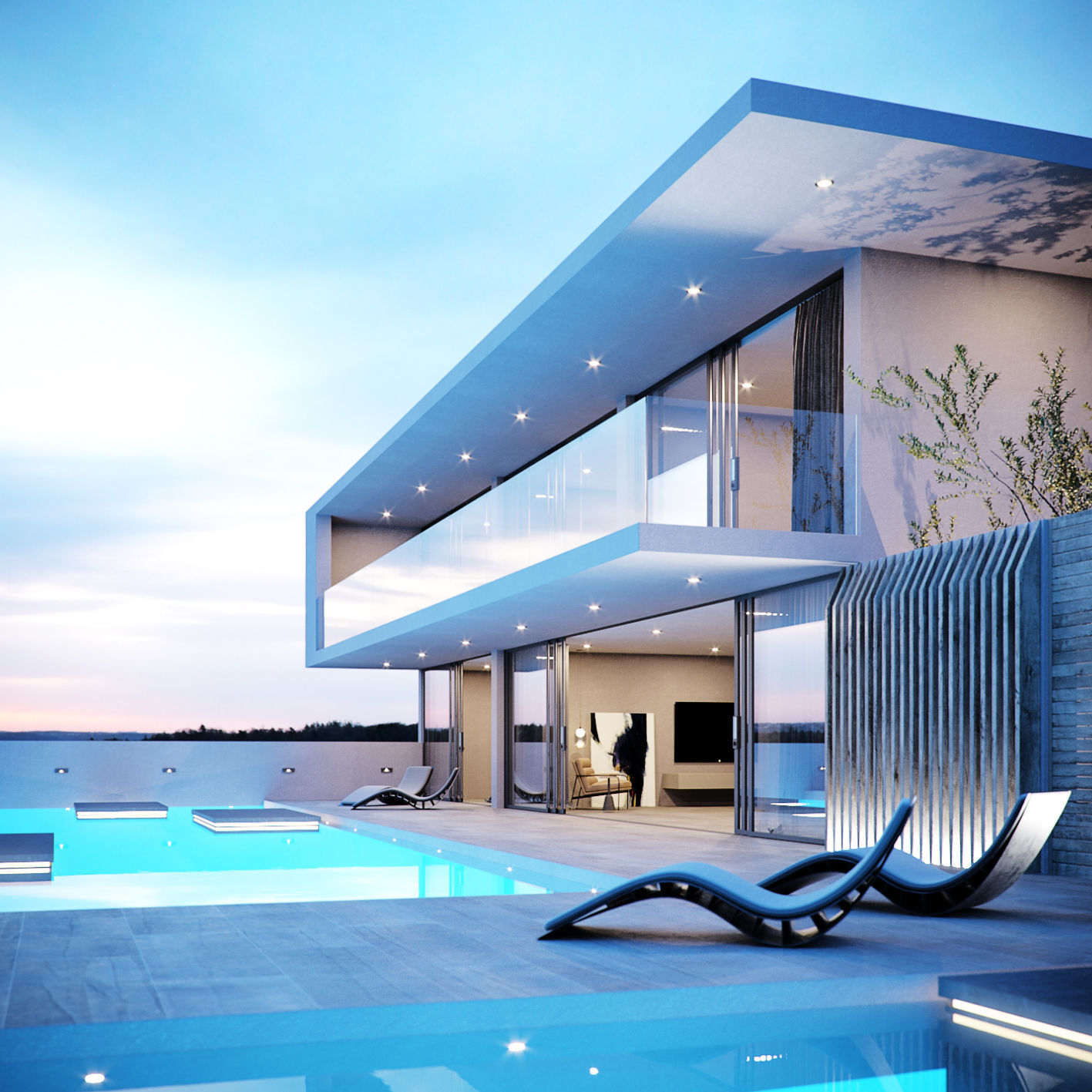 Set 5 - Corona C4D - 8 x Exterior Scenes 3D Model Collection_25