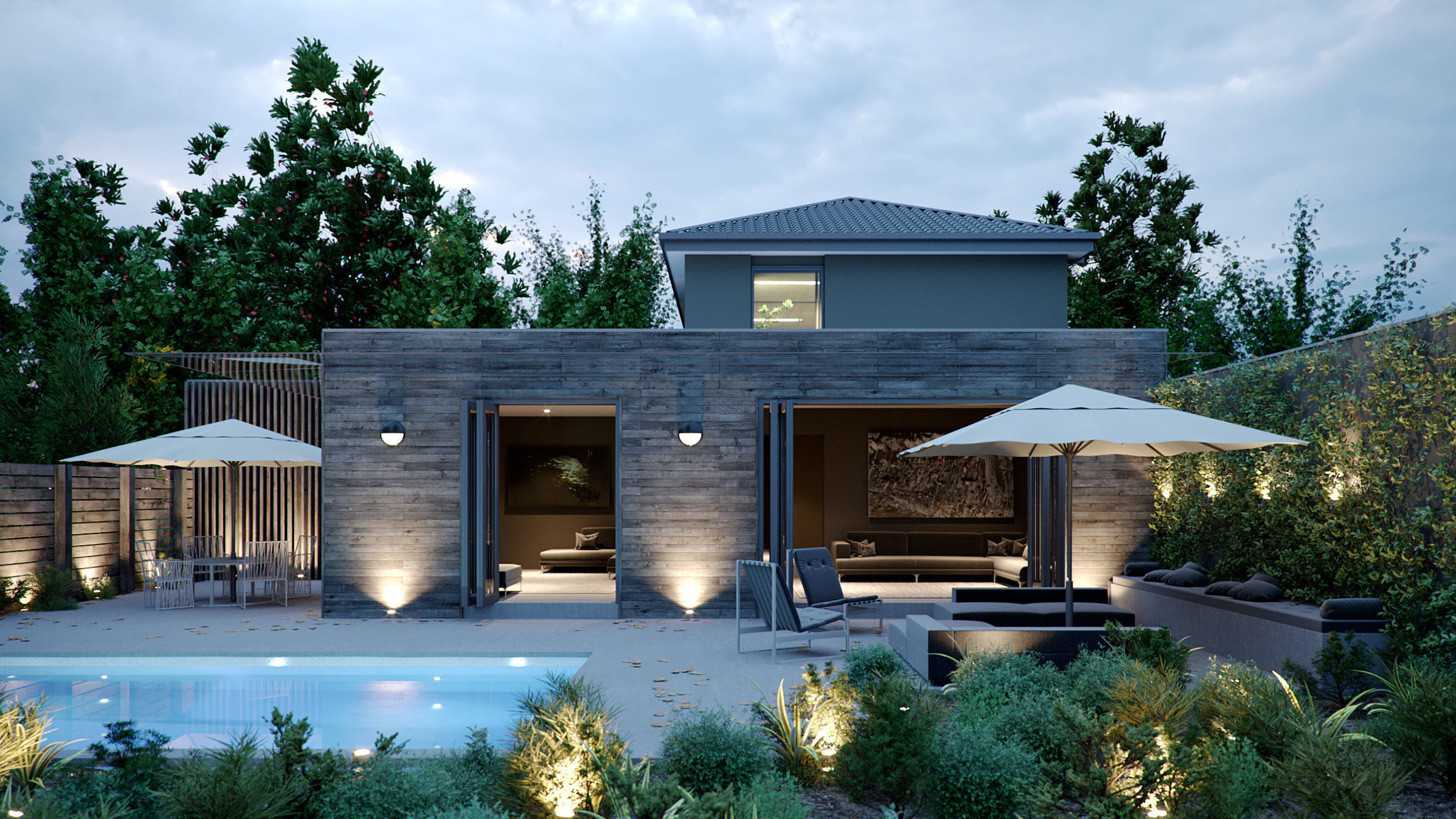 Set 5 - Corona C4D - 8 x Exterior Scenes 3D Model Collection_14