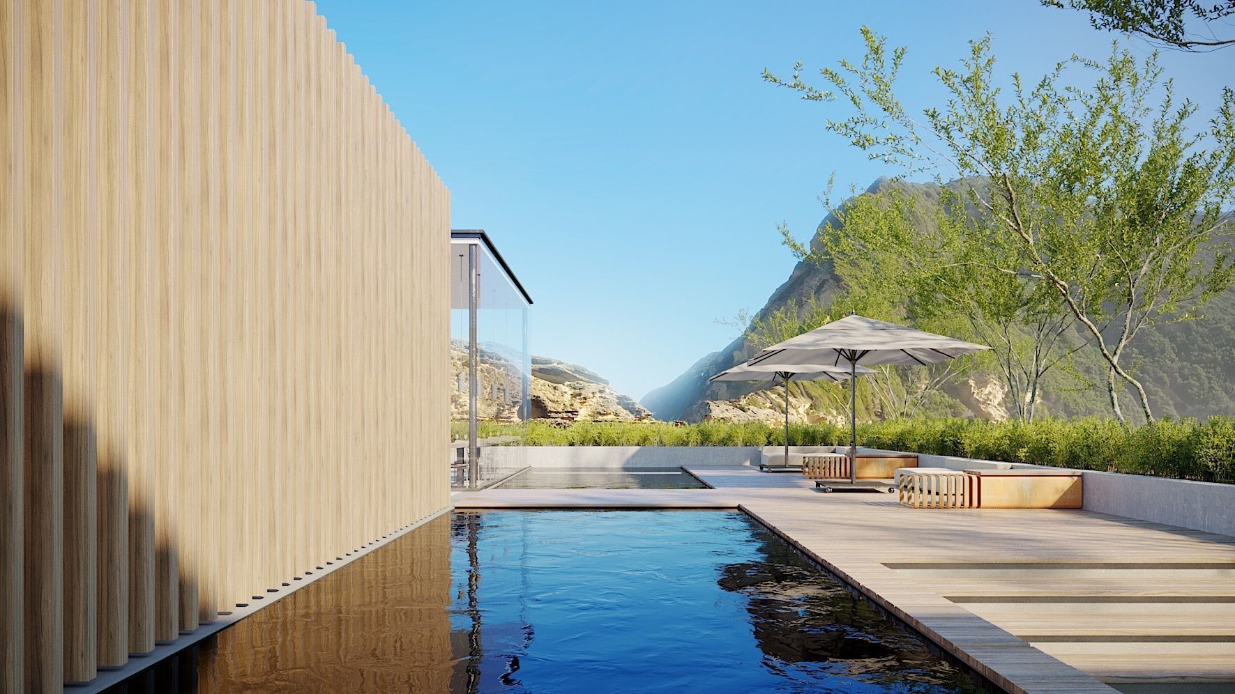 Set 5 - Corona C4D - 8 x Exterior Scenes 3D Model Collection_9