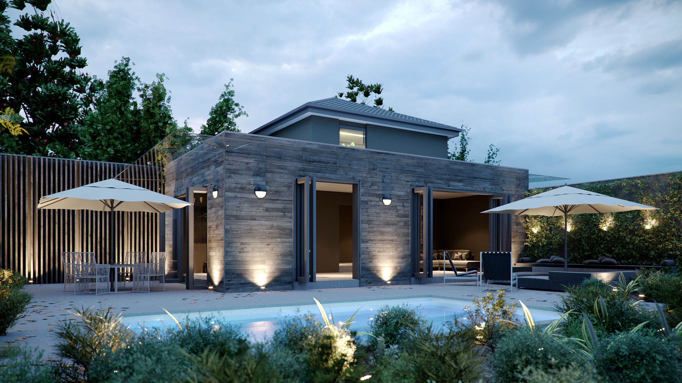 Set 5 - Corona C4D - 8 x Exterior Scenes 3D Model Collection_11