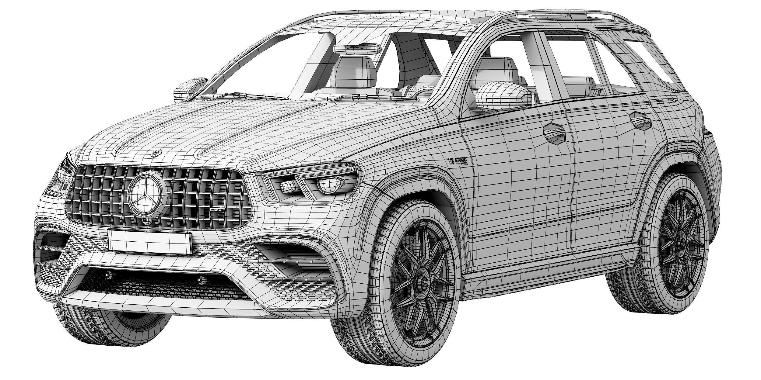 Mercedes Benz AMG GLE 63 2021 3D model_13